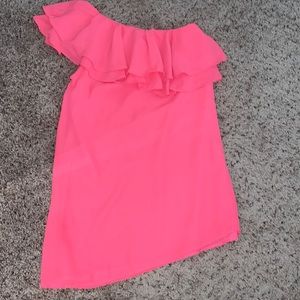 DO+BE one shoulder dress medium pink